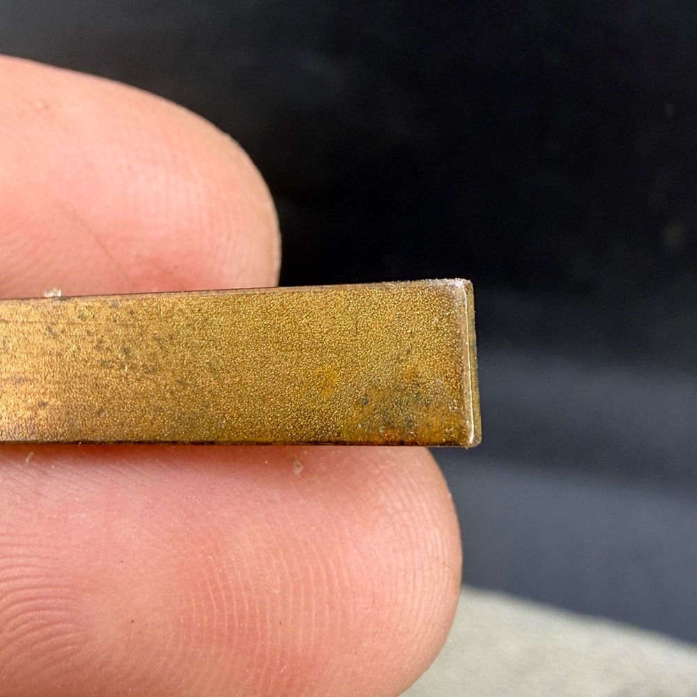 Vintage Gold Filled Bar Brooch Engraved Signed - Picture 6 of 12